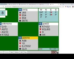 Checking results of a tournament or team match on BBO