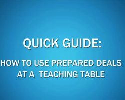 How to use prepared deals at a teaching table on BBO